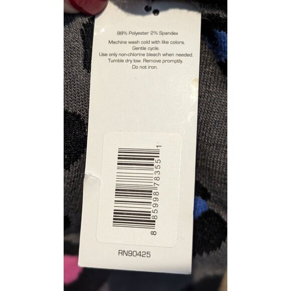 Knee High Socks With Colorful Leopard Print Size 9-11 - Picture 3 of 3